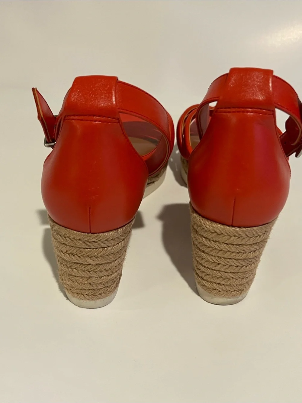 Vince Camuto Red Strappy Espadrille Wedge Sandals